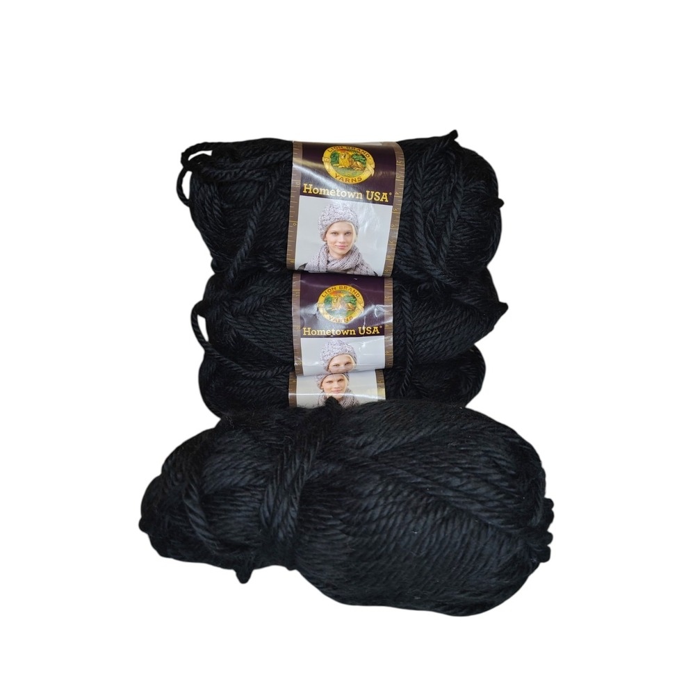 4 Skeins Lion Brand Hometown USA Yarn
